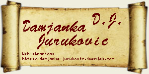 Damjanka Juruković vizit kartica